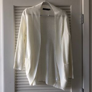 Oversize Knit Cardigan Off White S